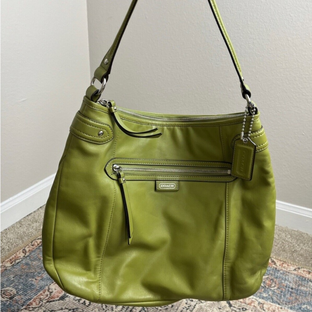 COACH DAISY HOBO SHOULDER BAG, GREEN, F23937